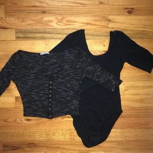 PacSun Bodysuit & Charlotte Russe Crop Top XS